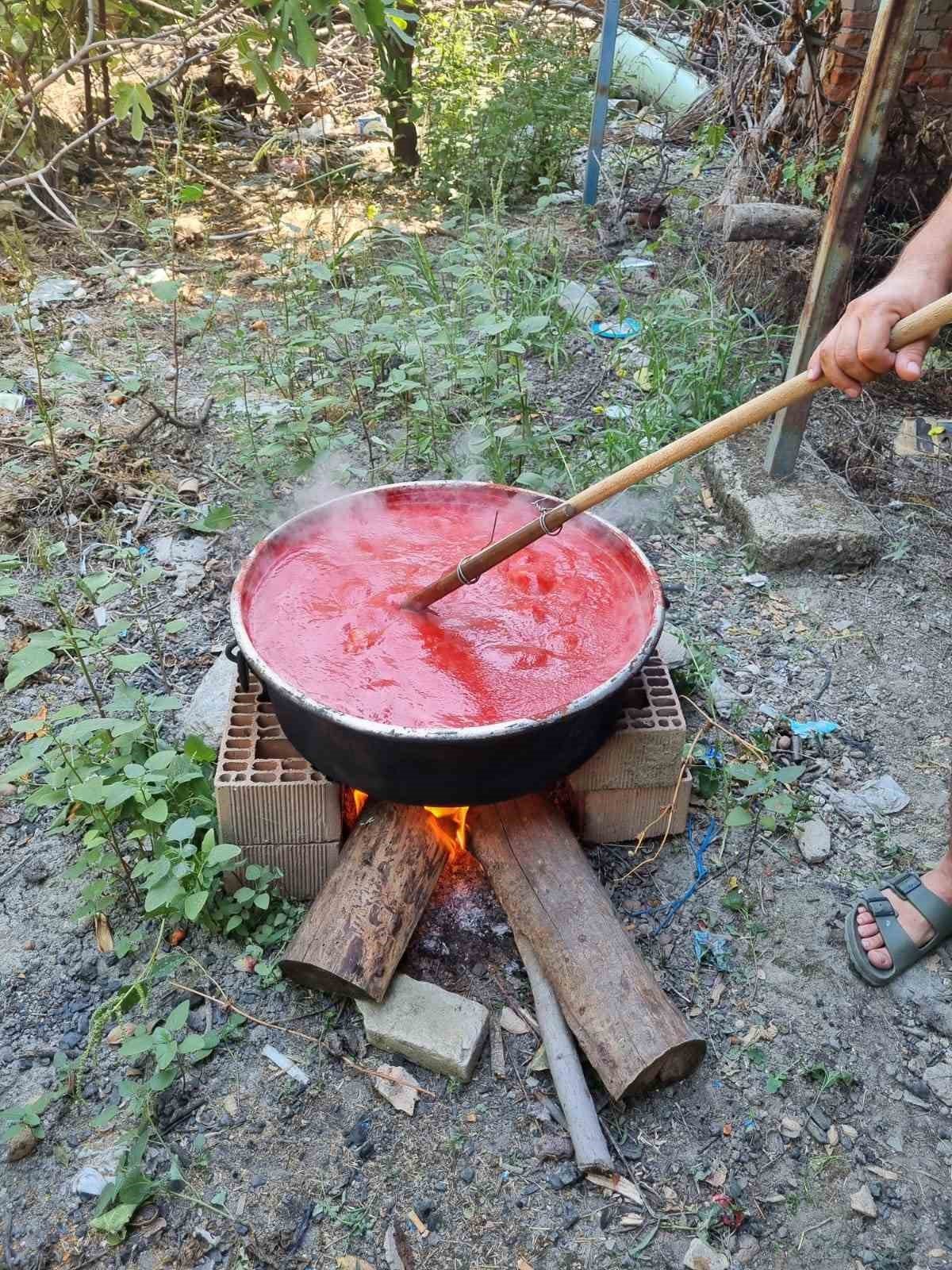 Aydın’da salça kazanları kaynamaya başladı