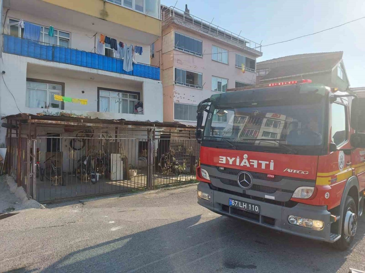 Kdz. Ereğli’de evde çıkan yangın korkuttu