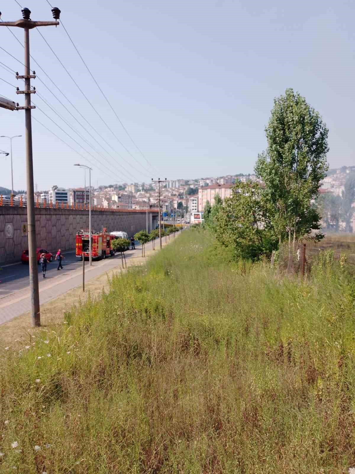 Sıcak hava yangına neden oldu