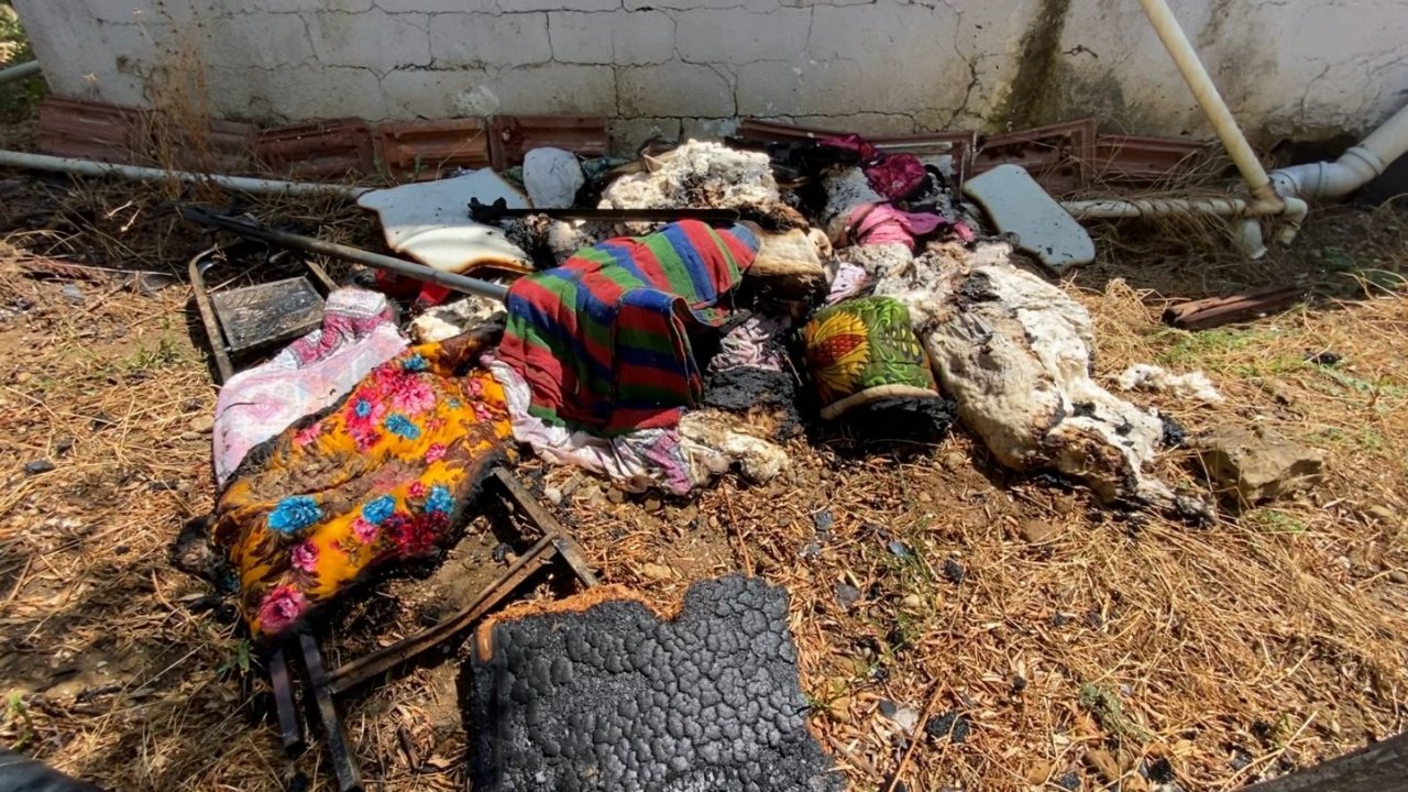 Yangında evi küle döndü, “Mal her zaman alınır can alınmaz” dedi