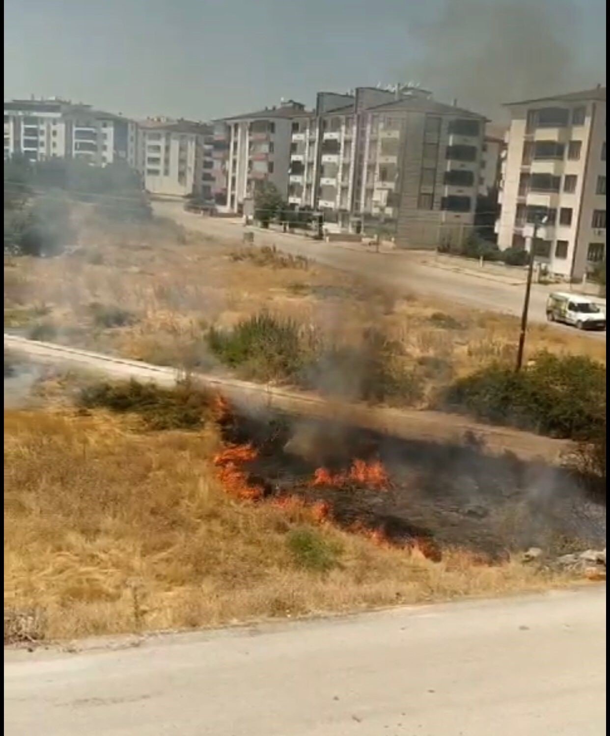 Elazığ’da ot yangını