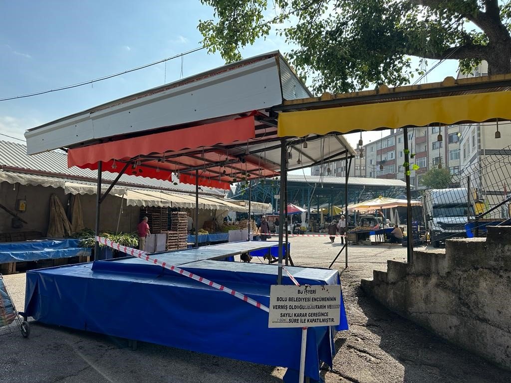 Zabıta kurallara uymayan esnafı affetmedi