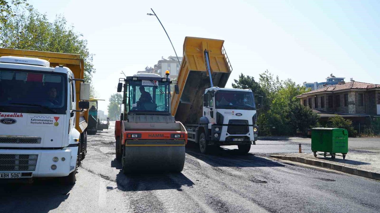 Kahramanmaraş’ta asfalt çalışmaları
