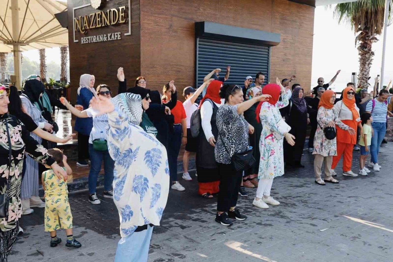 Sağlık için yürüdüler