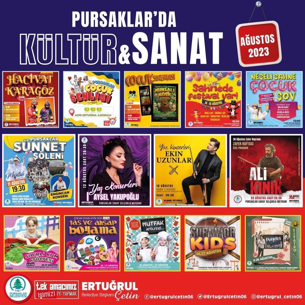 Pursaklar yaza damga vuruyor