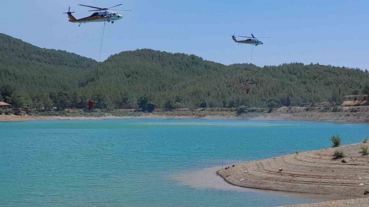 Alevlerin önü kesildi, kontrol altına alınmaya çalışılıyor