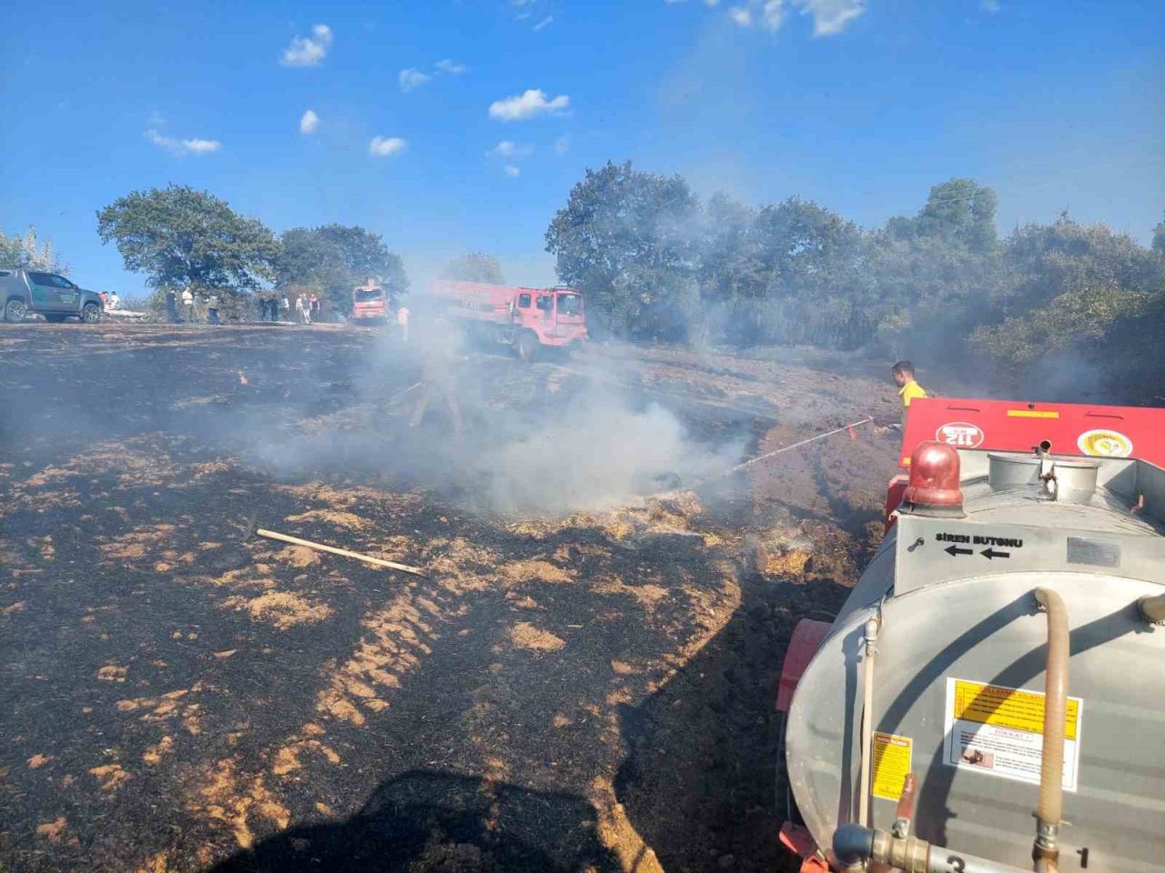 Çan’da orman yangını büyümeden söndürüldü