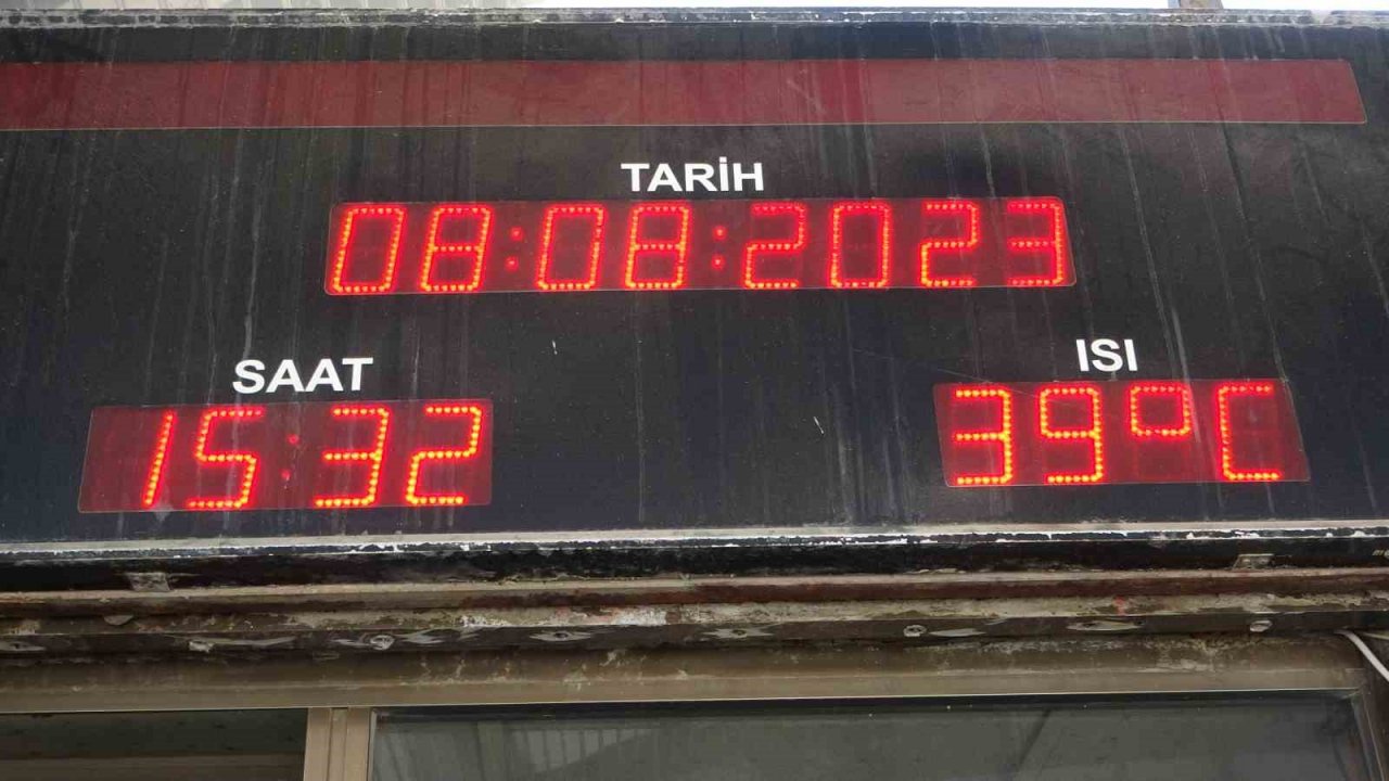 Malatya’da termometreler 39 dereceyi gördü