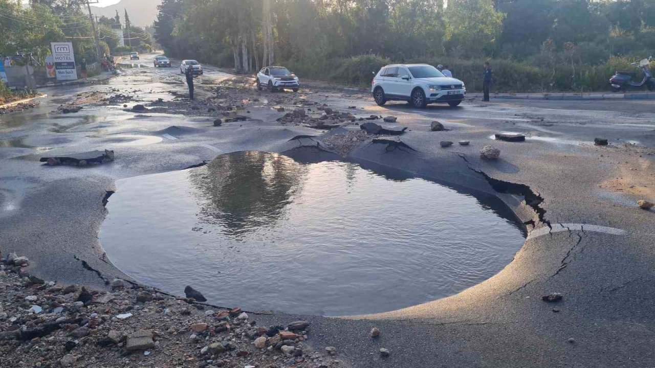 Bomba gibi patladı, motosikletli ve köpeğini havaya fırlattı