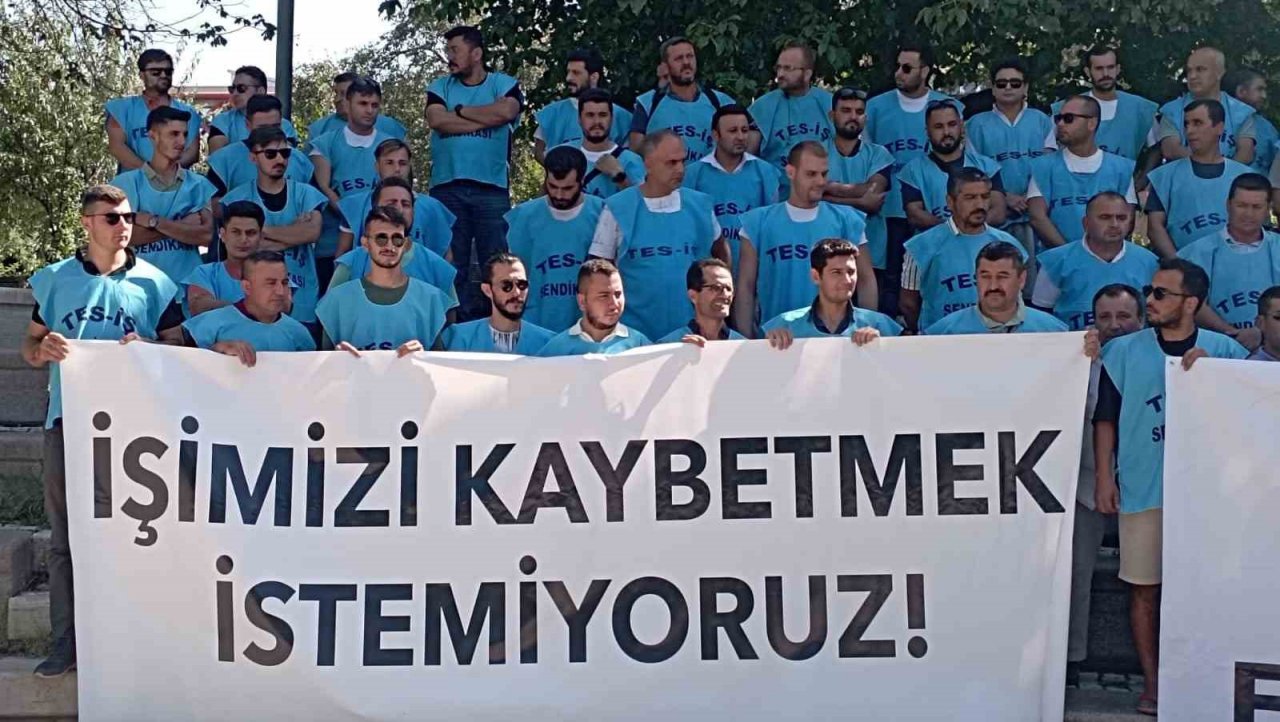 Yeniköy Termik Santrali çalışanları madenlere sahip çıkmak için TBMM’nin önünde toplandı