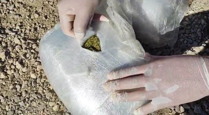 ’Raket’ tepki verdi, 7 kilo 428 gram esrar ele geçirildi