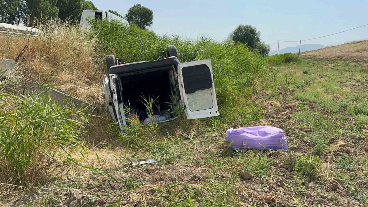 Şarampole düşen araçta 1 kişi öldü, 1 kişi de yaralandı
