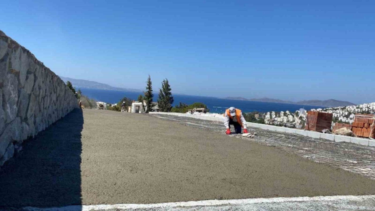 Bodrum’da 7 ayda 43 bin 887 ton asfaltlama yapıldı