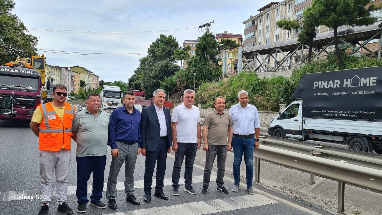 Alaplı Erdem yuvayı birleştiren üst geçit yenileniyor