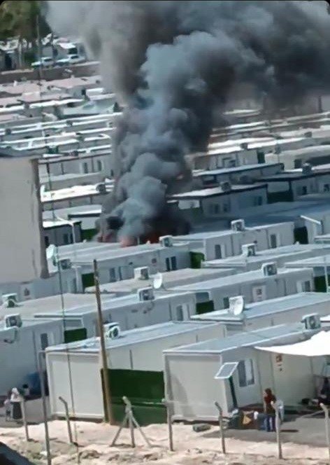 Konteyner kentte korkutan yangın