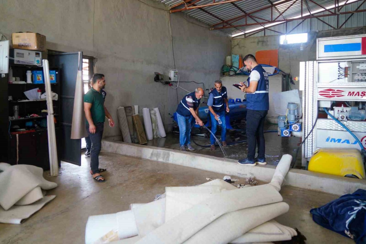 Halı yıkama fabrikası ve oto yıkamacılarda su denetimi