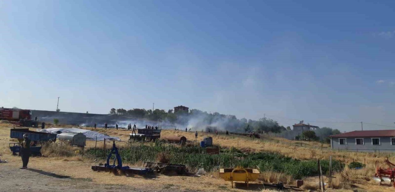 Elazığ’da ot yangını