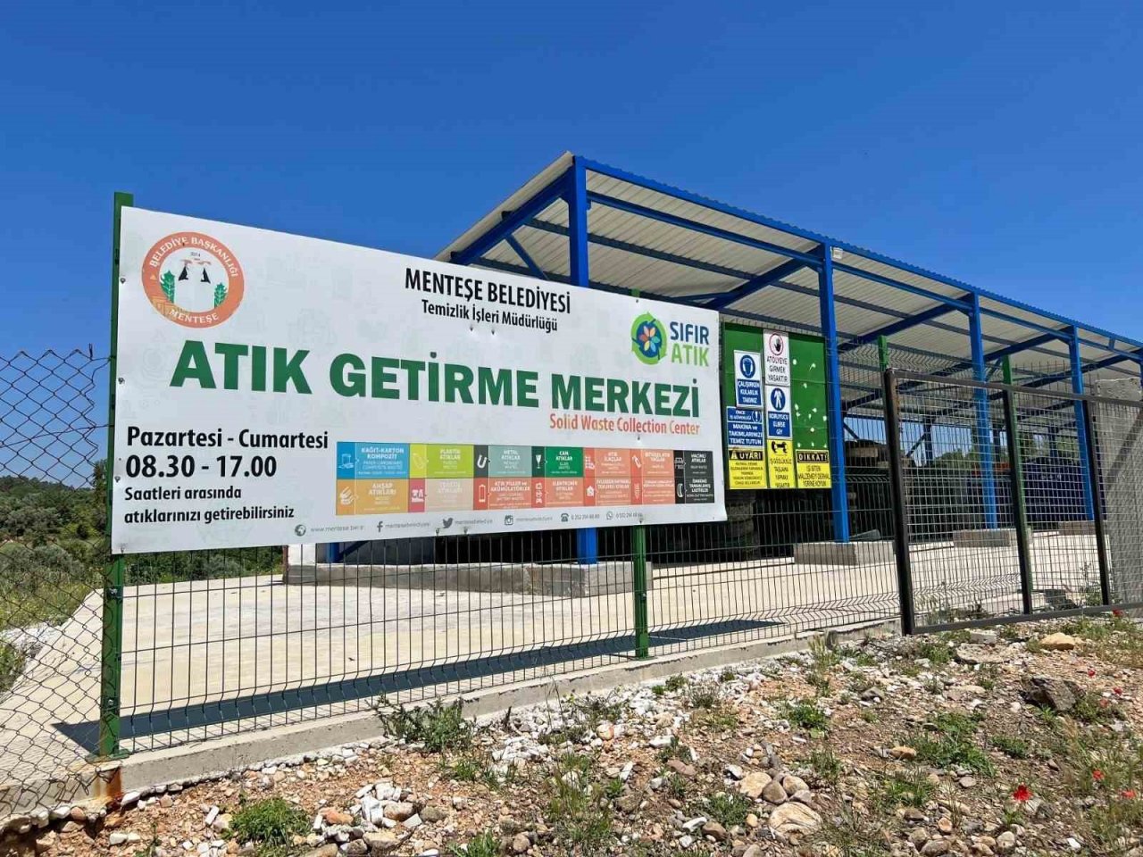 Menteşe’de bir yılda 11 bin ton atık toplandı