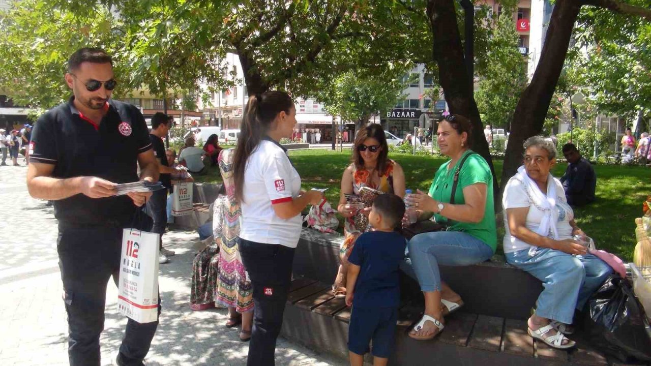 Muğla’da ‘Tek numara 112’ tanıtım çalışması