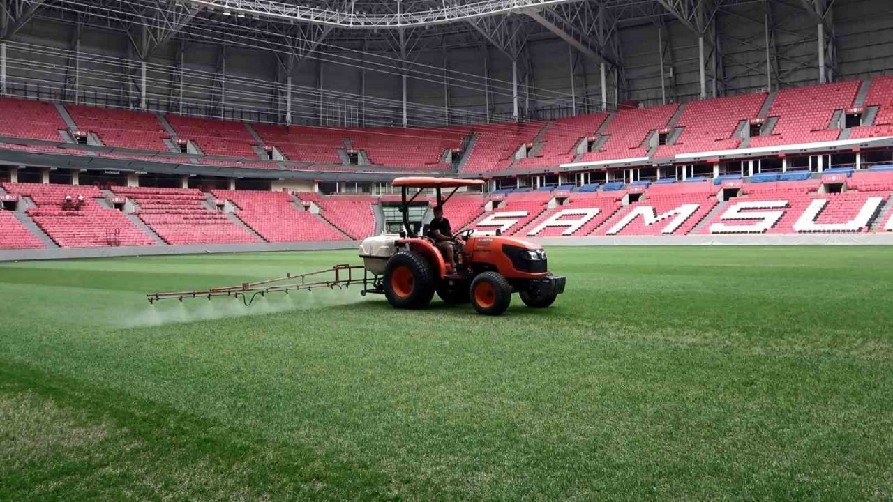 Samsun 19 Mayıs Stadyumu Fenerbahçe maçına hazırlanıyor