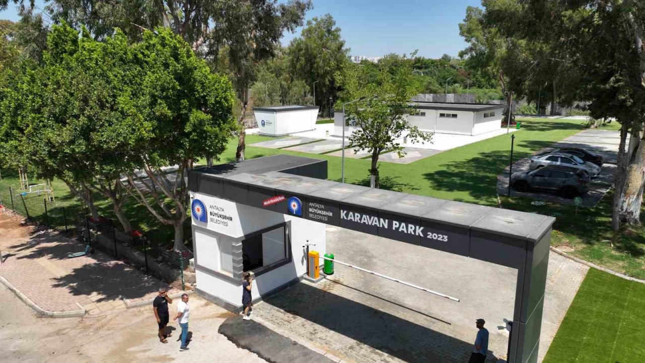 Antalya Büyükşehir Belediyesi Karavan Parkı hizmete girdi