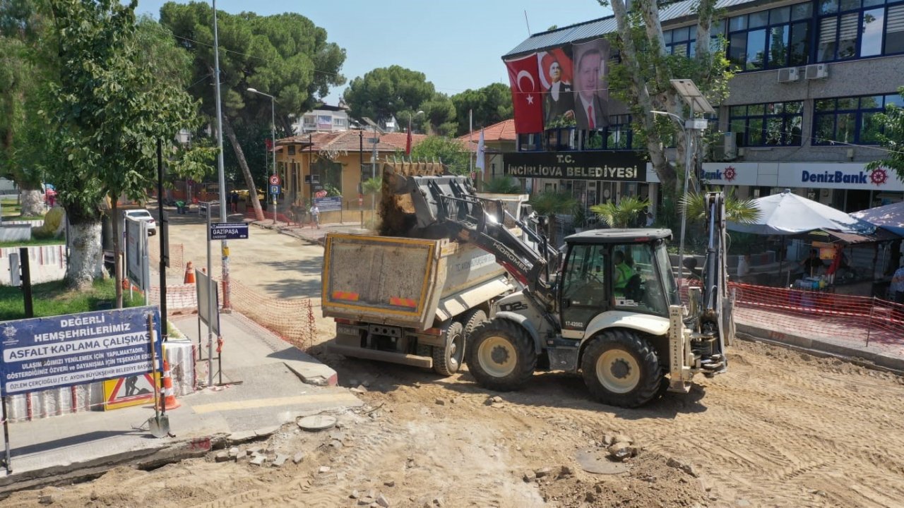 Büyükşehir’den İncirliova’da asfalt çalışması