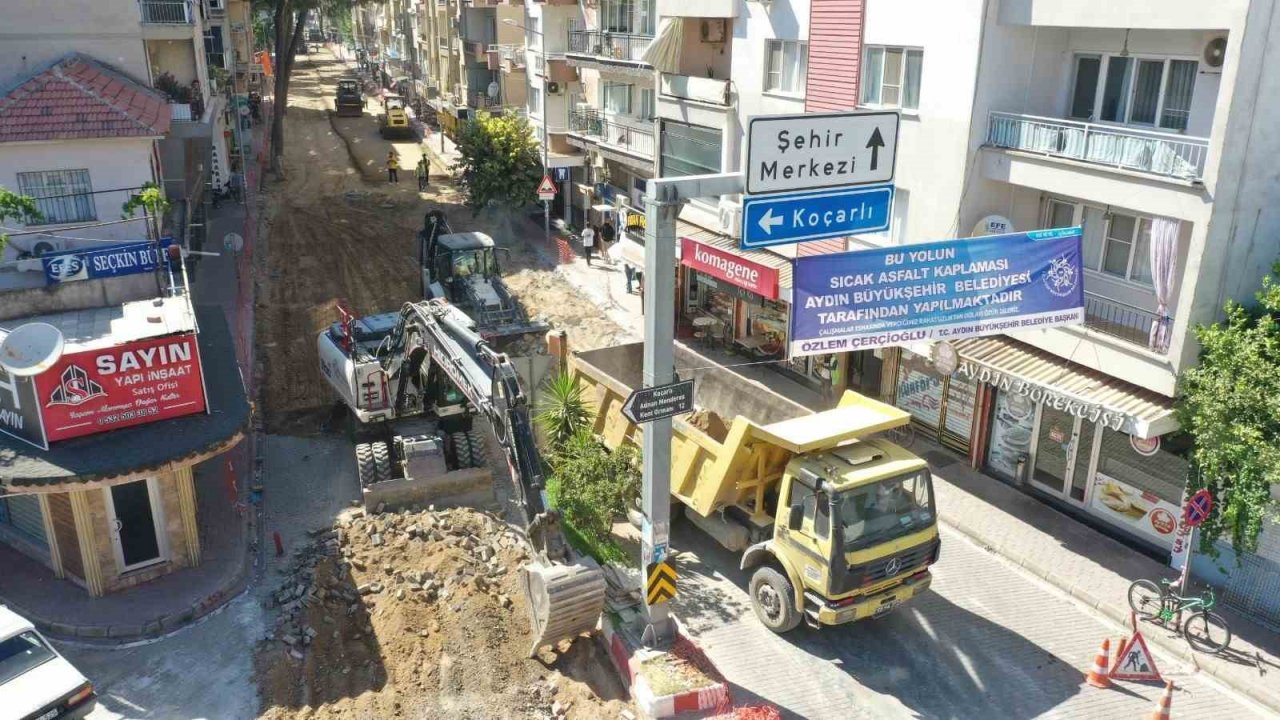Büyükşehir’den İncirliova’da asfalt çalışması