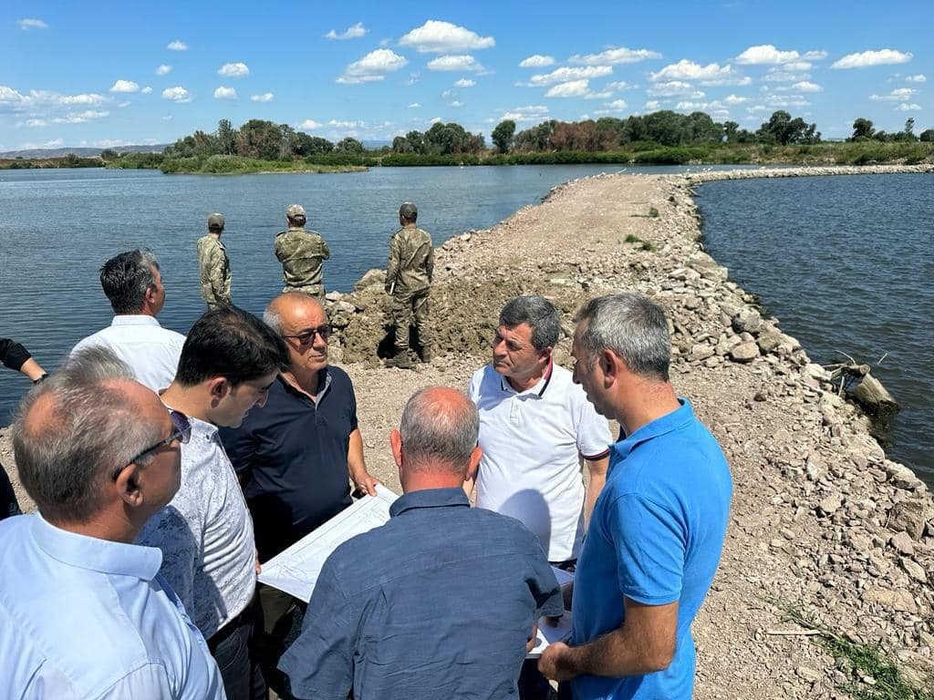 Meriç Nehri’ne deniz suyu karışmaması için yapılan sedde incelendi