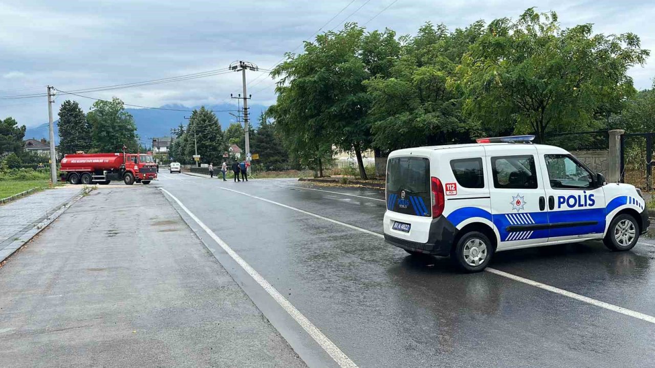 Kazı çalışmasında doğalgaz borusu zarar gördü