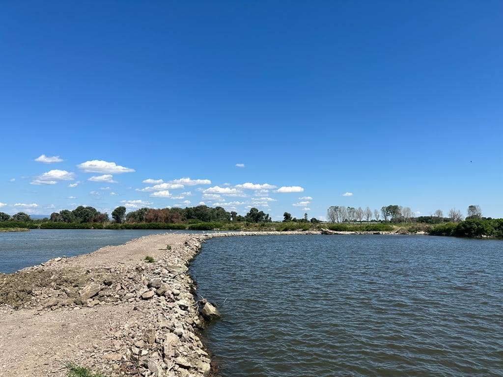 Meriç Nehri’ne deniz suyu karışmaması için yapılan sedde incelendi