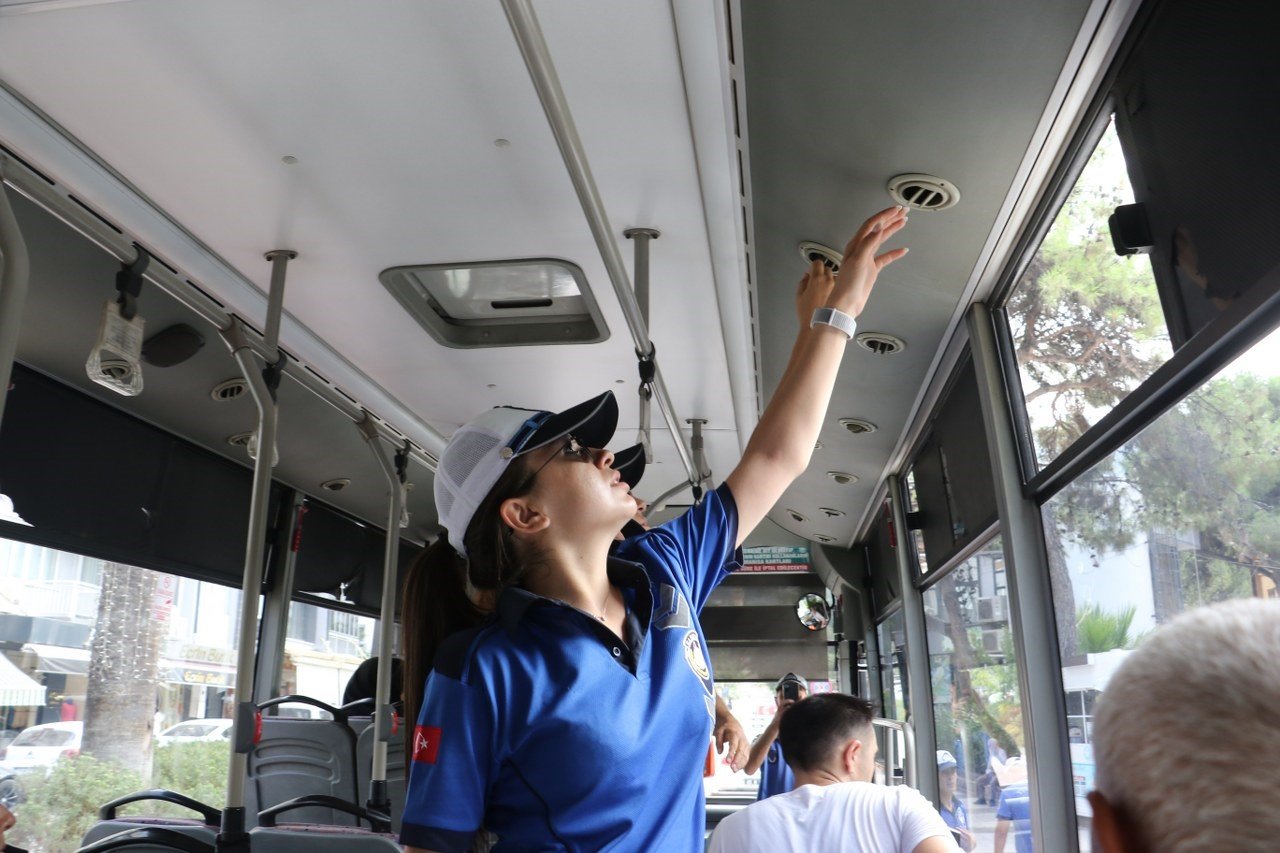 Manisa’da toplu taşımada klima denetimleri devam ediyor