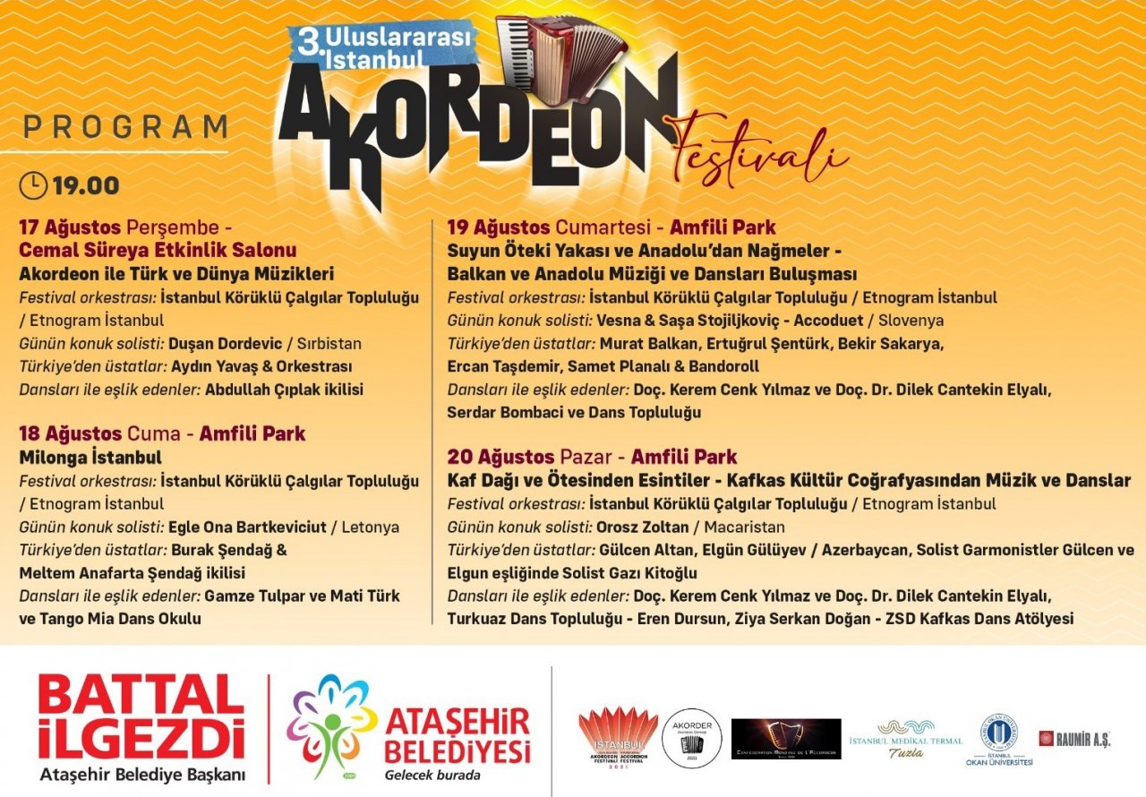 3. Uluslararası İstanbul Akordeon Festivali başlıyor