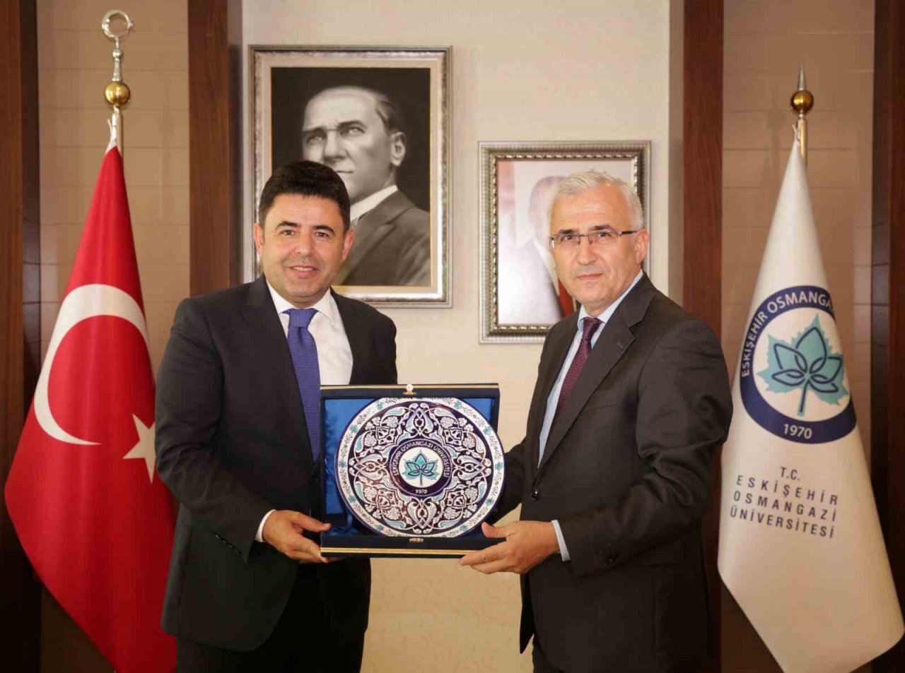 Ulaştırma ve Altyapı Bakan Yardımcısı Osman Boyraz’dan ESOGÜ Rektörü Prof. Dr. Kamil Çolak’a ziyaret