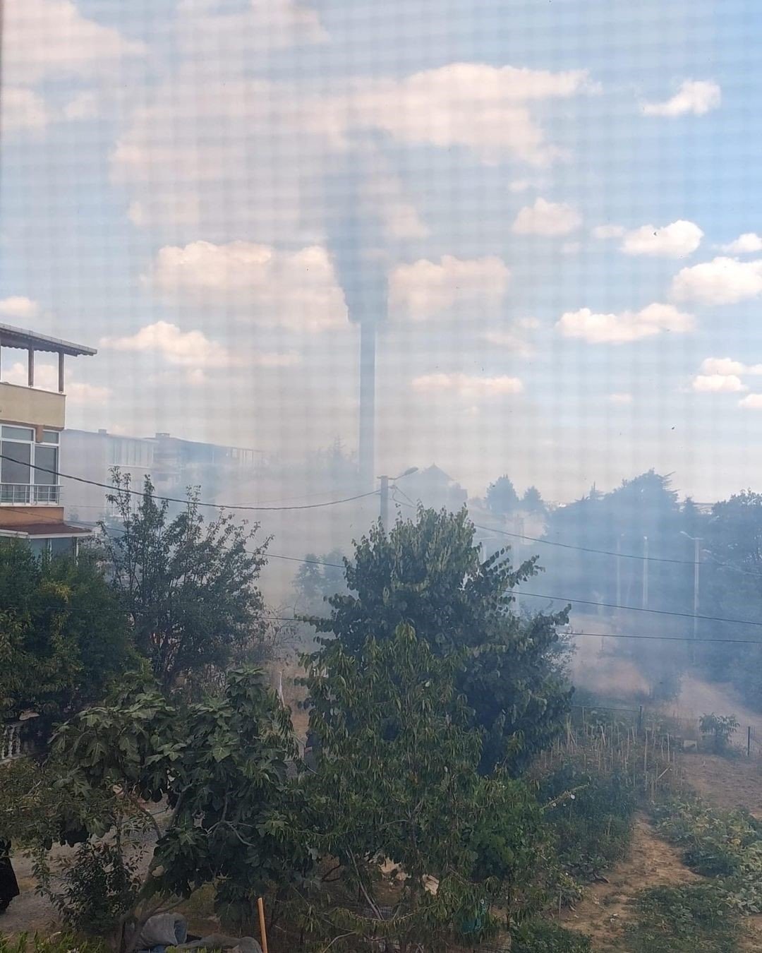 Tekirdağ’da baz istasyonu alev alev yandı