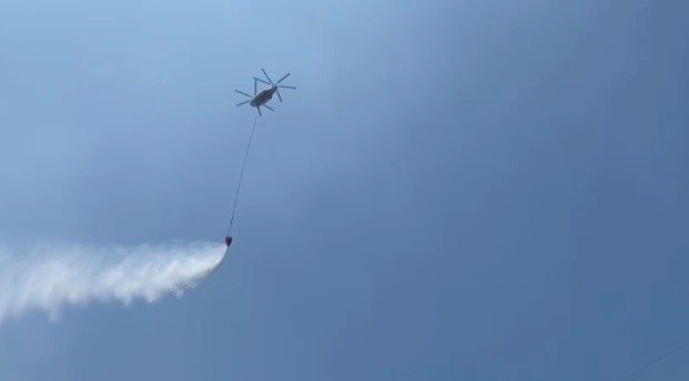 İzmir’de makilik alanda yangın