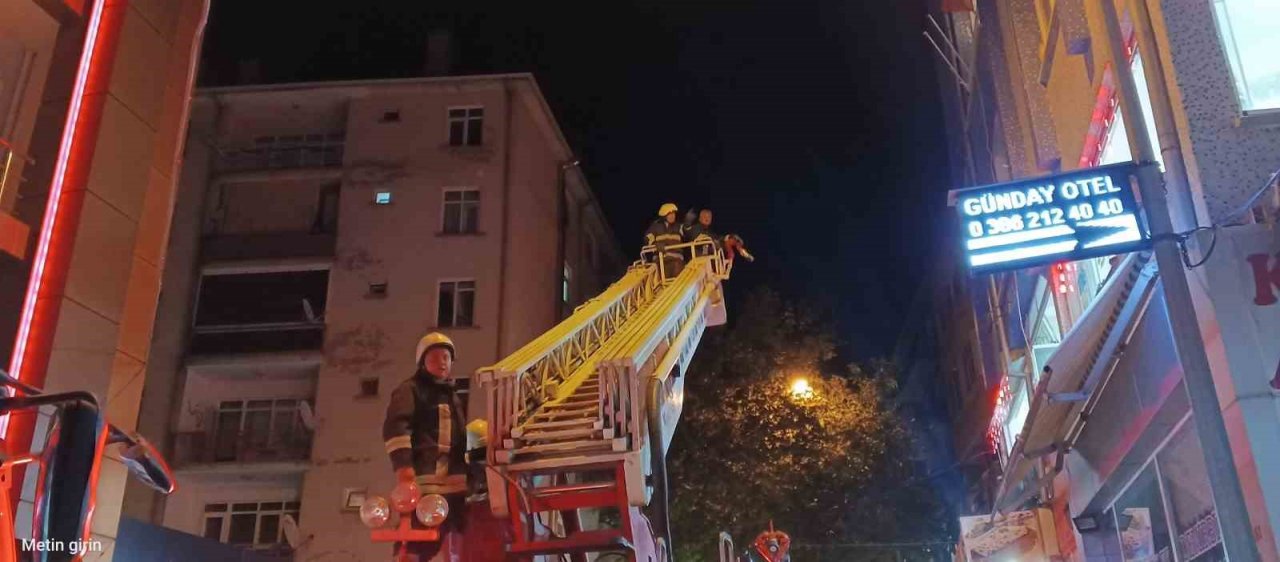 Baca yangını paniğe neden oldu