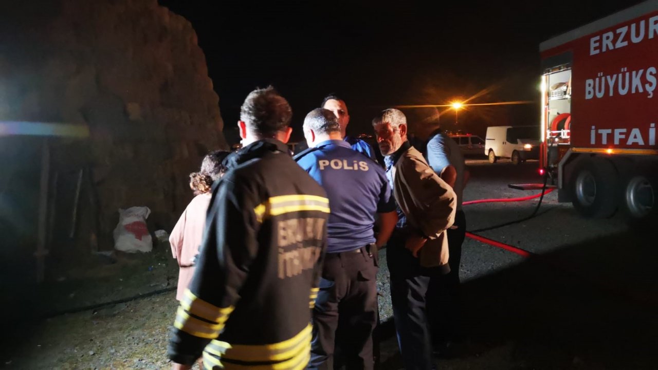 Ahırda yangın paniğe neden oldu, kedisini kurtarmak isteyen küçük kız duygulandırdı