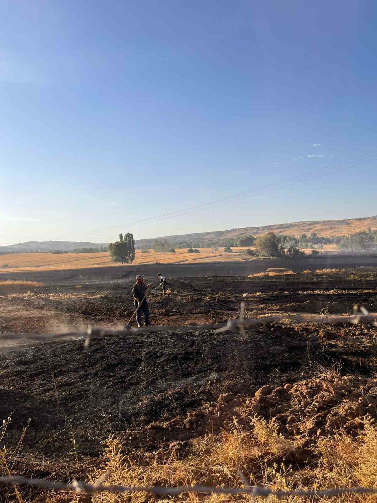 Yozgat’ta 500 dönüm buğday ekili alan 10 dakikada yandı