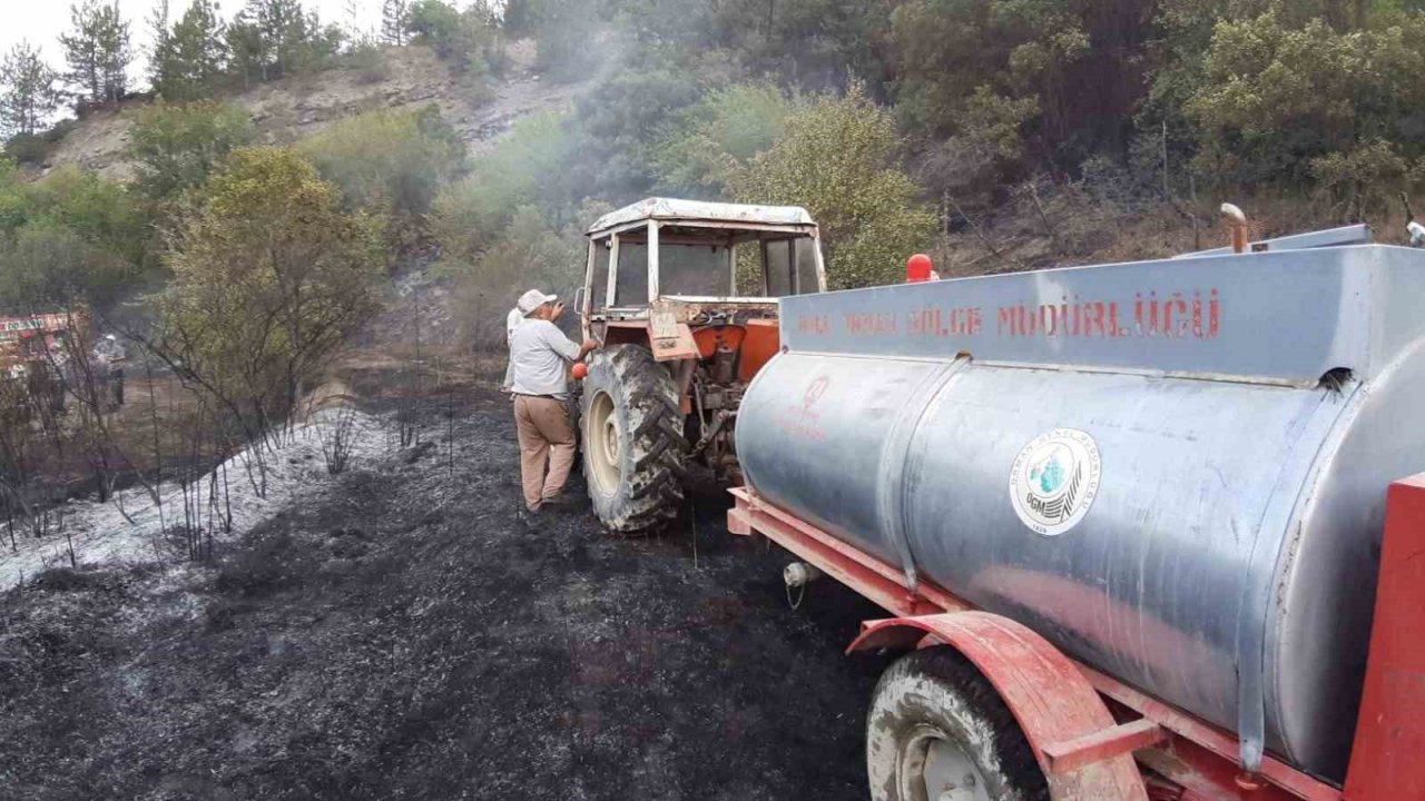 Bolu’da orman yangını köylülerin de desteğiyle söndürüldü