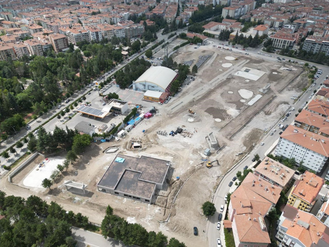 Çorum’da yeni millet bahçesinde çalışmalar hızla ilerliyor