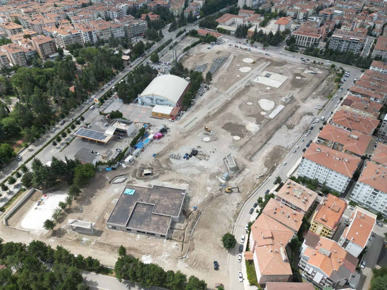 Çorum’da yeni millet bahçesinde çalışmalar hızla ilerliyor