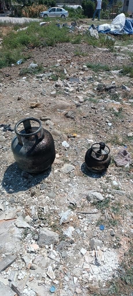 Çadır yangını söndürüldü