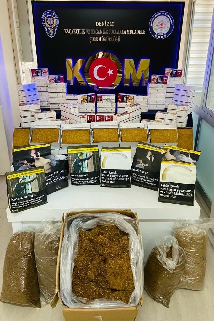Denizli’de kaçakçılık operasyonlarında 9 kişi yakalandı