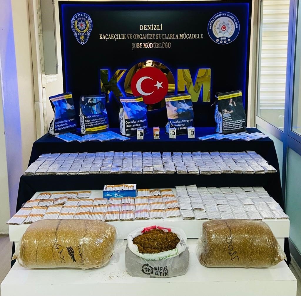 Denizli’de kaçakçılık operasyonlarında 9 kişi yakalandı