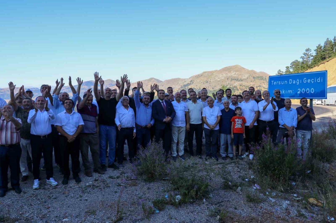 Şiranlılar Tersun Dağı’na tünel istiyor
