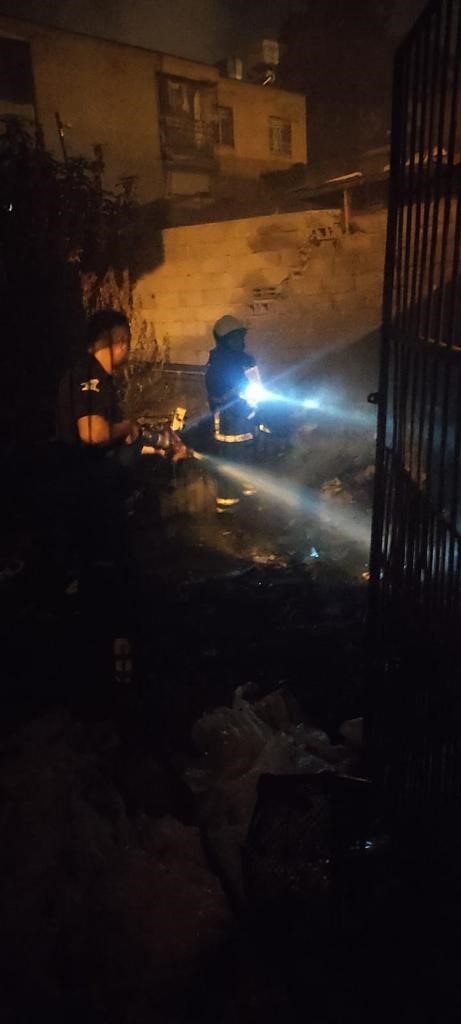 Hurdalık yangını söndürüldü