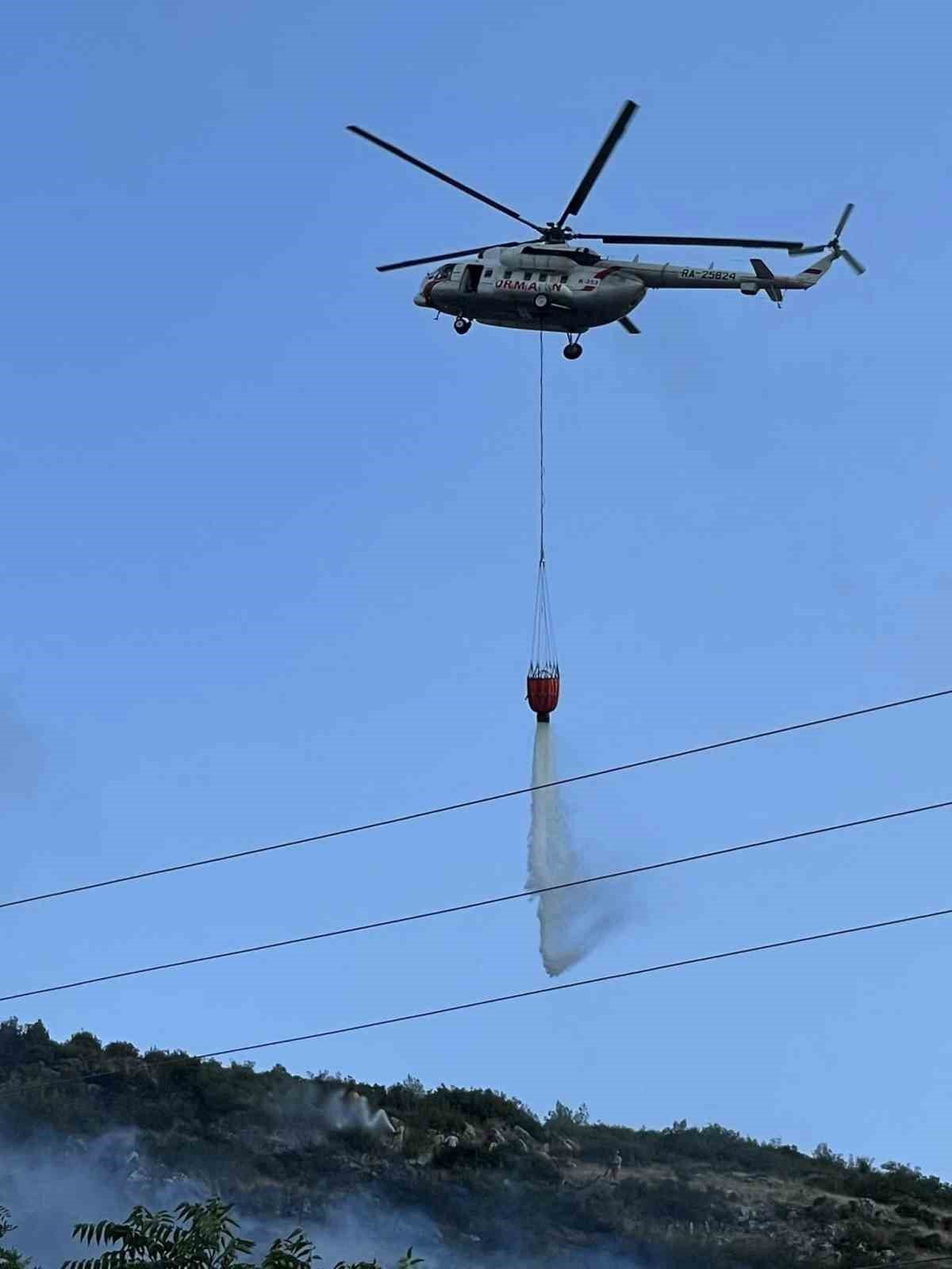 Kırkağaç’ta korkutan orman yangını