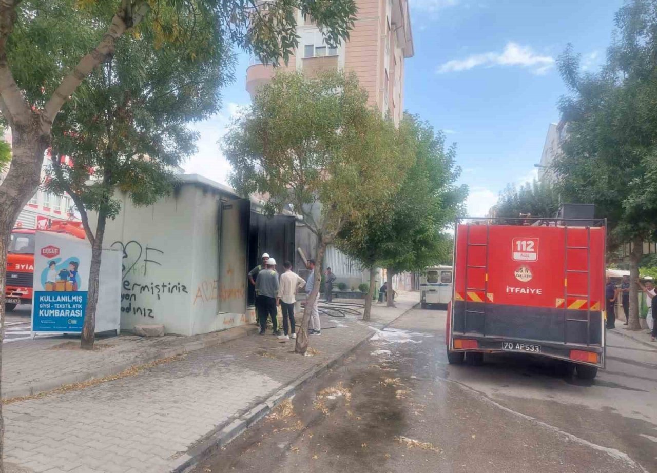 Aşırı sıcak nedeniyle trafo merkezi alev topuna döndü