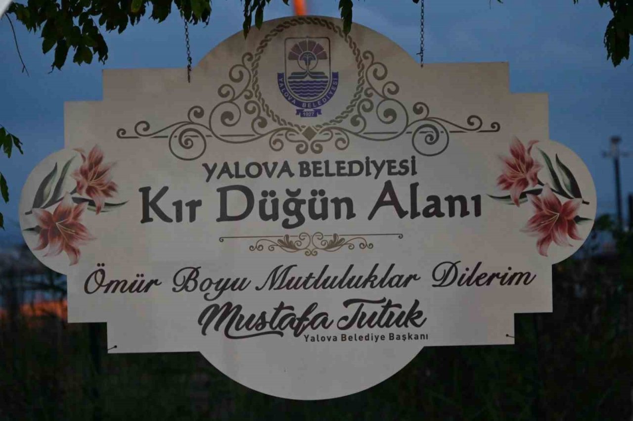 Yalova Belediyesi kır düğün alanı sezona başladı