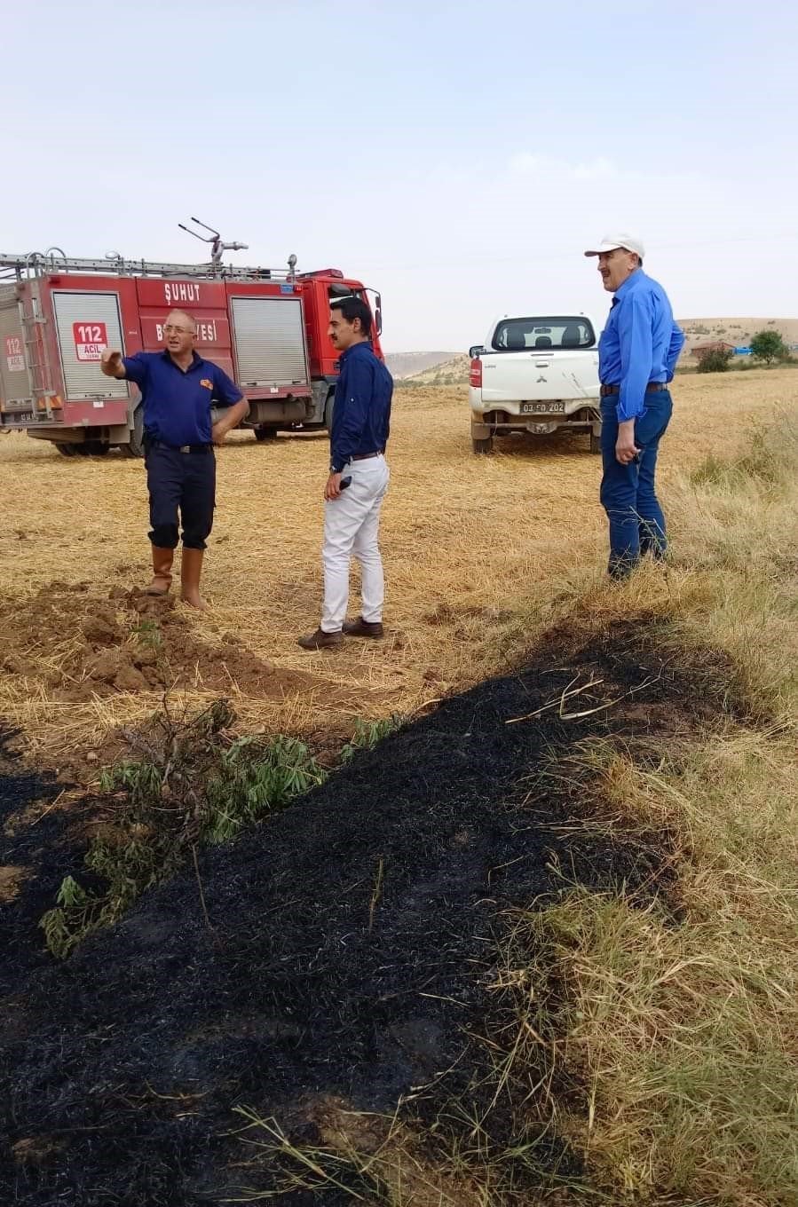 Şuhut’ta arazi yangını